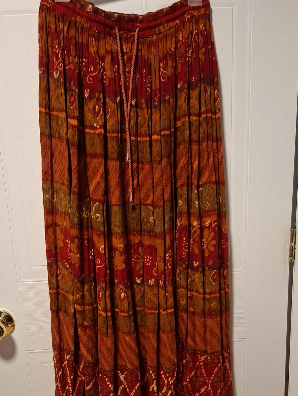 Vintage boho maxi skirt